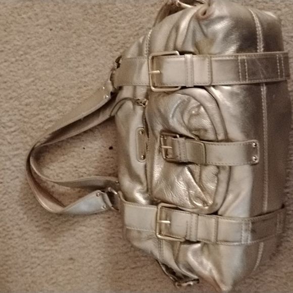 Michael Kors Metallic Leather Handbag - Picture 2 of 10